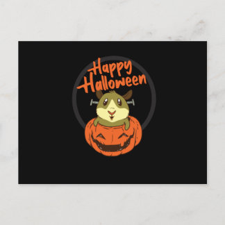 Carte Postale Halloween heureux du Citrouille Hamster