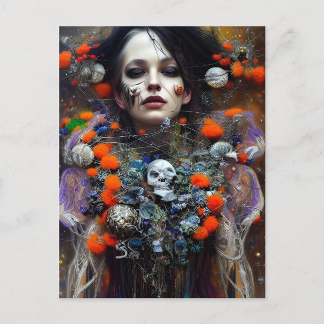 Carte postale Halloween Horreur (Devant)