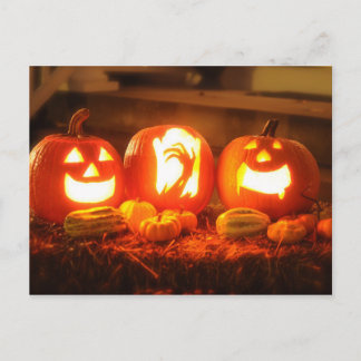Carte postale Halloween Jack-o'-lantern