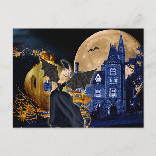 Carte Postale Halloween Marie Antoinette Sociere Diabolique (Devant)