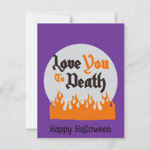 Carte Postale Halloween Personnalisé Whimsical Funny moderne vio