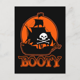 Carte Postale Halloween Pirate Boty