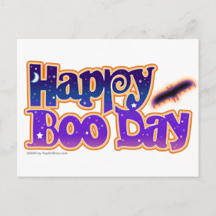 Carte Postale Halloween Post Cards - Happy Boo Day Art