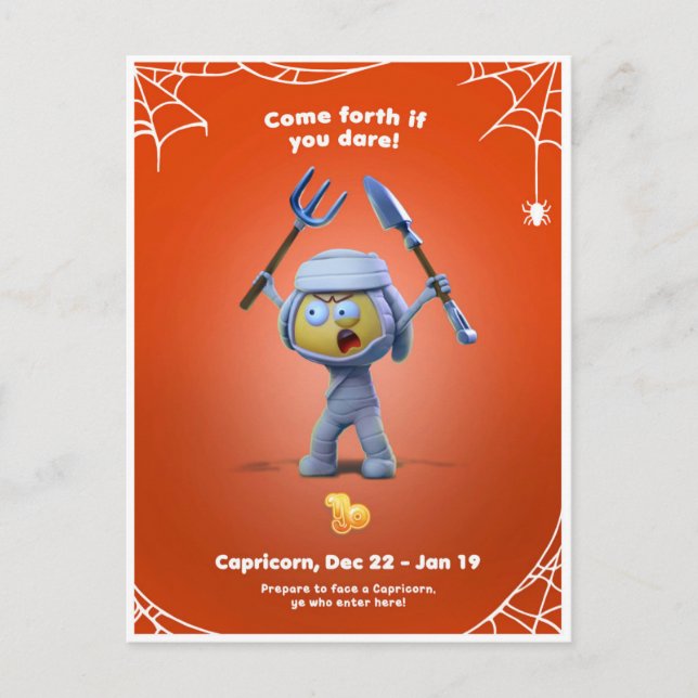Carte postale Halloween pour Capricorn (Devant)