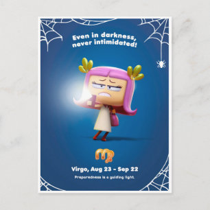 Carte postale Halloween pour Virgo