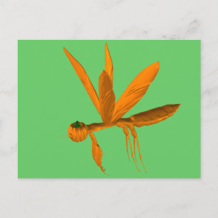 Carte Postale Halloween prier Mantis