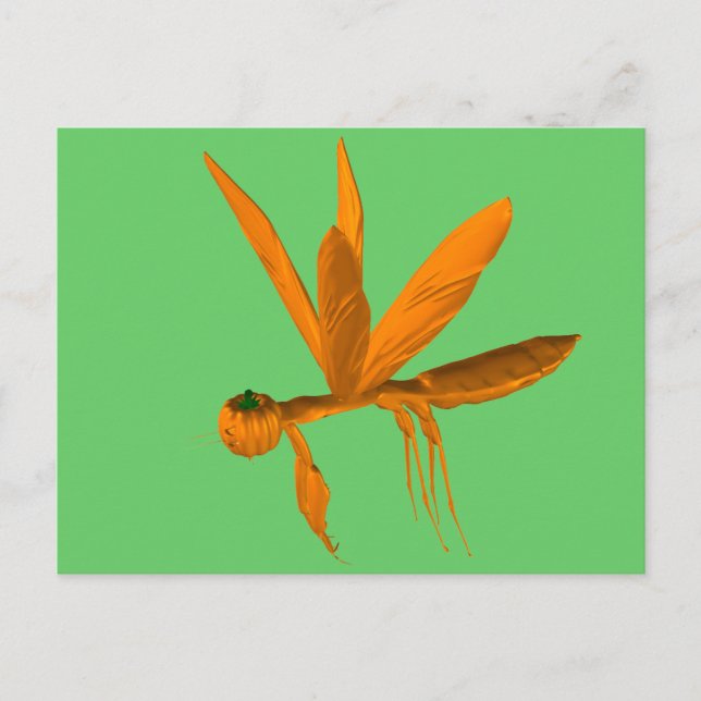 Carte Postale Halloween prier Mantis (Devant)