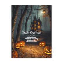 Carte postale Halloween Road Business Holiday Prom