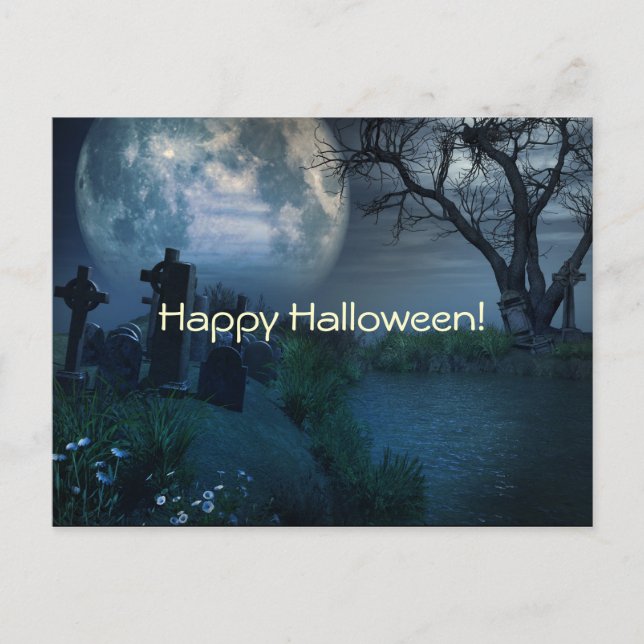 Carte postale Halloween Scènes Éffrayantes (Devant)
