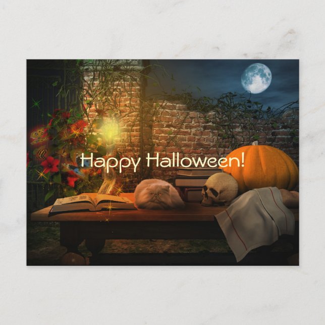 Carte postale Halloween Scènes Éffrayantes (Devant)