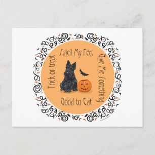 Carte Postale Halloween Scottish Terrier