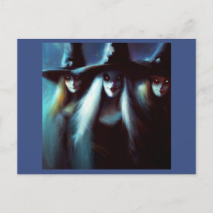 Carte Postale Halloween - Sorcières 4