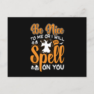 Carte Postale Halloween Spell On You Birthday