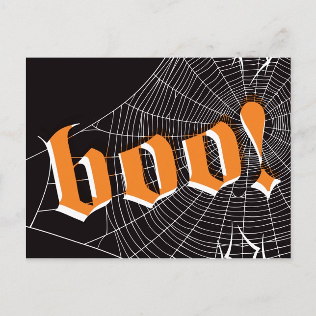 Carte postale Halloween SpiderWeb (Devant)