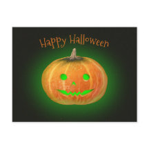 Halloween Spooktaculaire Citrouille Smile Vert Lum