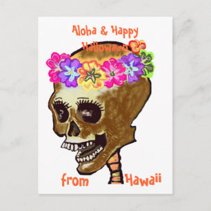 Carte Postale Halloween Style Hawaii