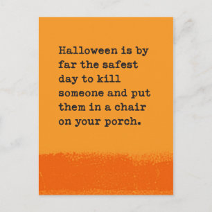 Carte Postale Halloween Twisted Humour Salutation