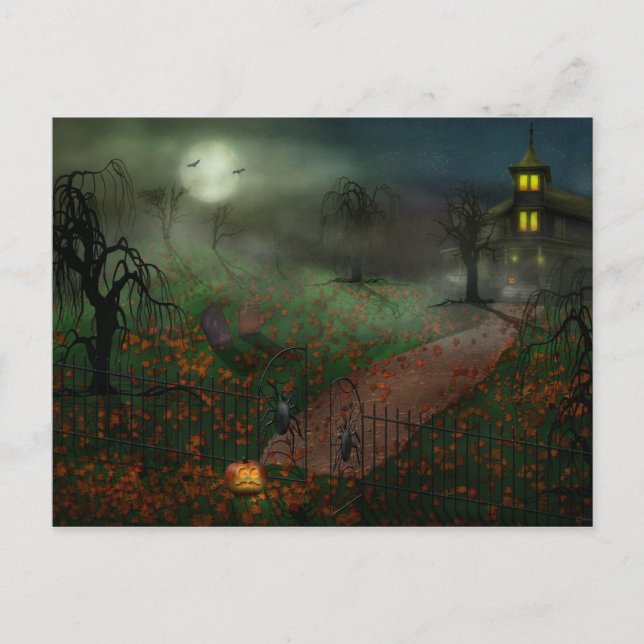 Carte Postale Halloween - Un Soir De Hauteurs (Devant)