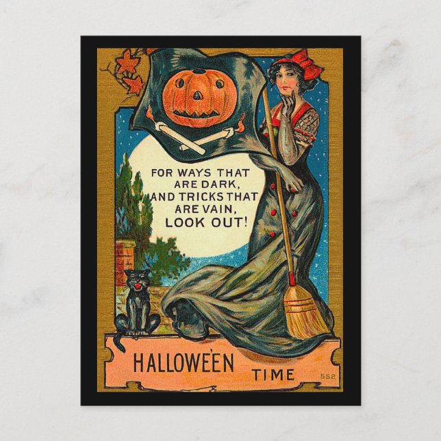 Carte Postale Halloween vintage (Devant)