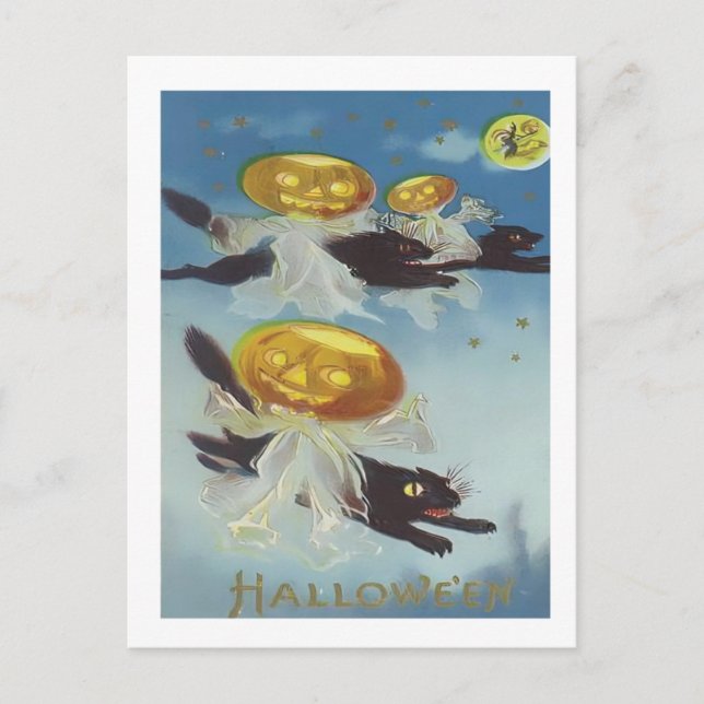 Carte Postale Halloween vintage (Devant)