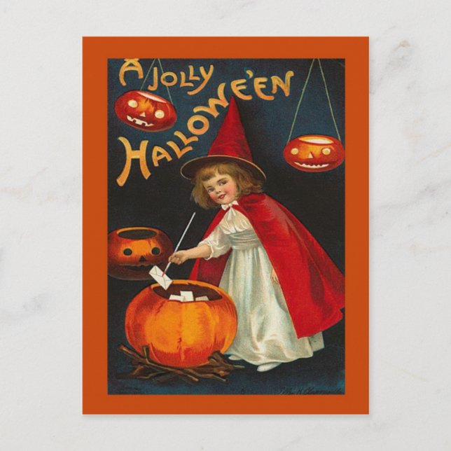 Carte Postale Halloween vintage (Devant)