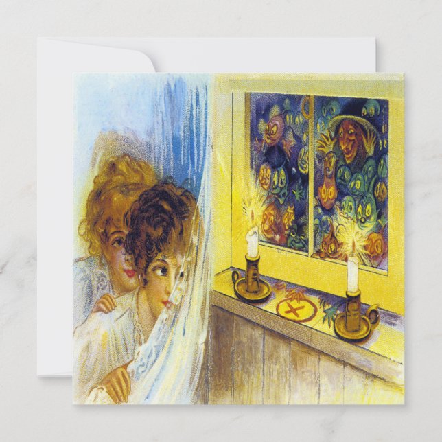 Carte postale Halloween vintage (Devant)