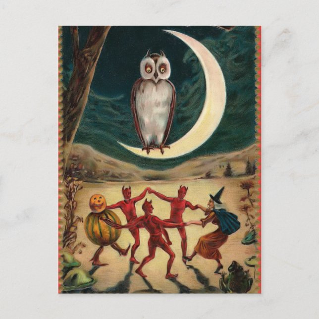 Carte postale Halloween vintage (Devant)
