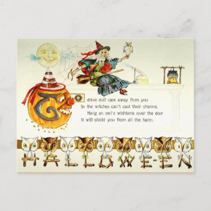 Carte Postale Halloween vintage