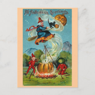 Carte Postale Halloween vintage