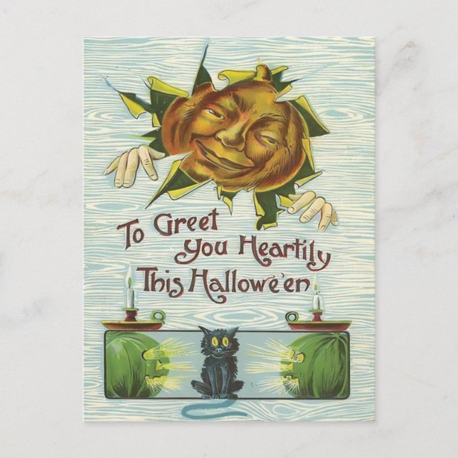 Carte Postale Halloween vintage (Devant)