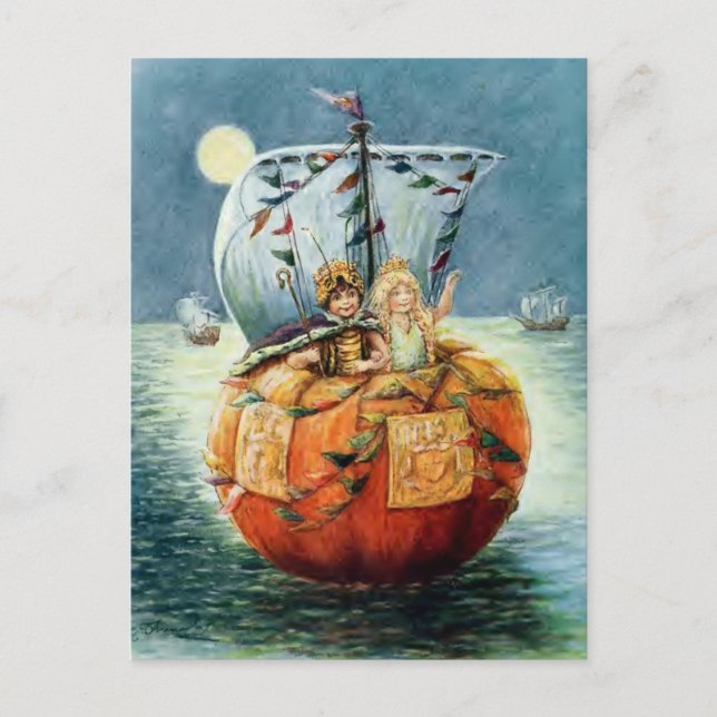 Carte postale Halloween vintage (Devant)