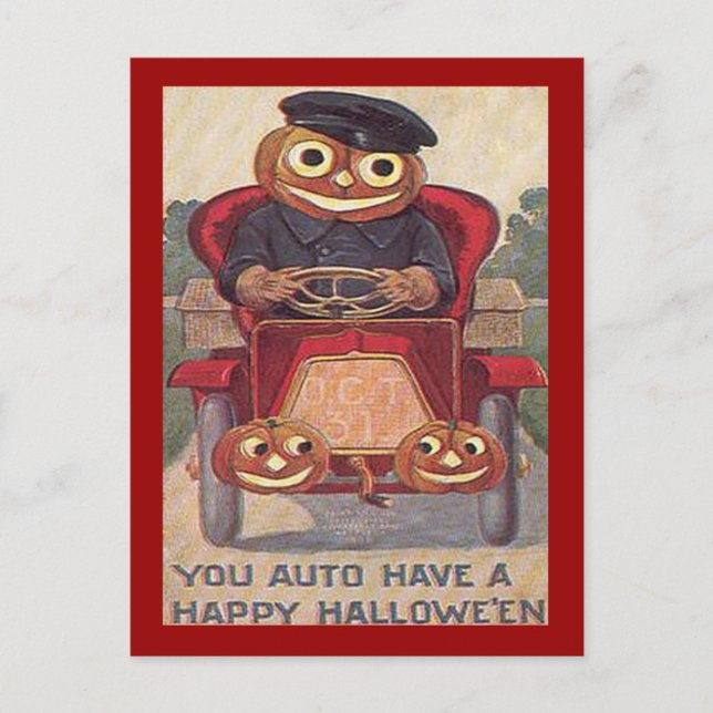 Carte Postale Halloween vintage (Devant)