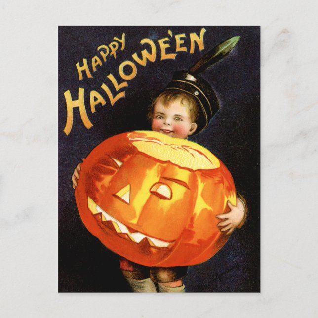 Carte postale Halloween vintage (Devant)