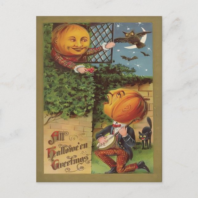 Carte Postale Halloween vintage (Devant)