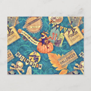 Carte Postale Halloween vintage