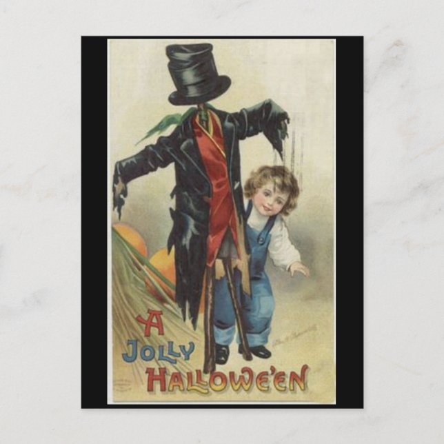 Carte postale Halloween vintage (Devant)