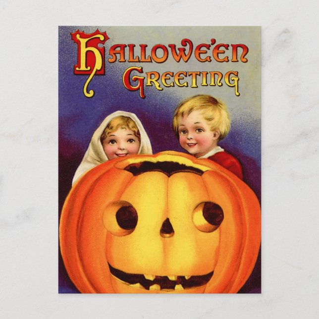 Carte postale Halloween vintage (Devant)