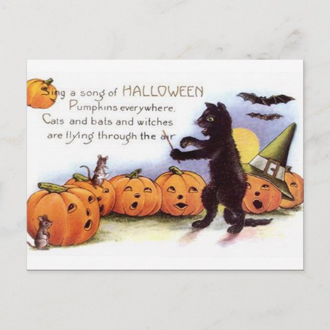 Carte Postale Halloween vintage KRW (Devant)