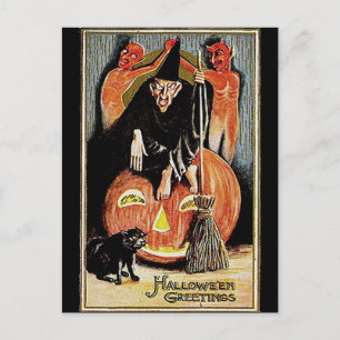 Carte Postale Halloween Vintage KRW