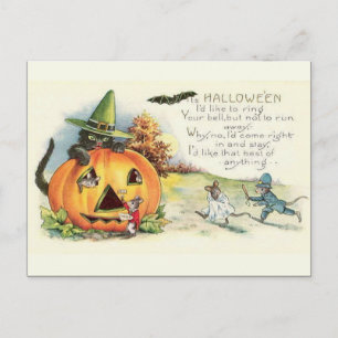 Carte Postale Halloween Vintage KRW