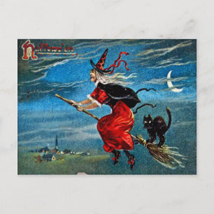 Carte postale Hallowe'en Witch