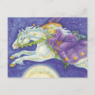 Carte postale Halloween Witch