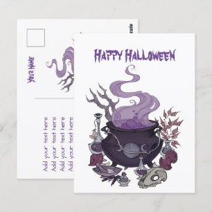 Carte Postale Halloween Witch Brew
