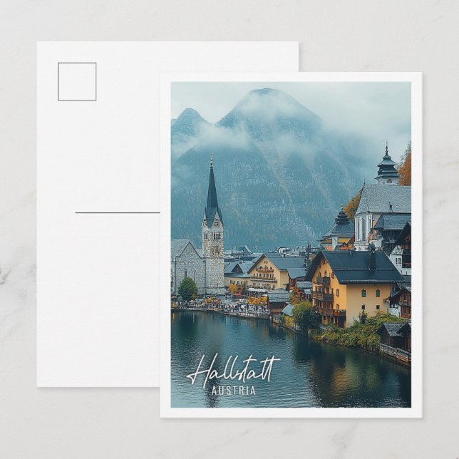 Carte Postale Hallstatt Autriche Belle place touristique (Devant / Derrière)