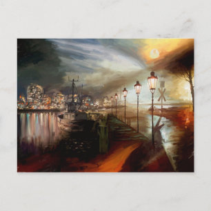 Carte Postale Hallucination des lampes de rue