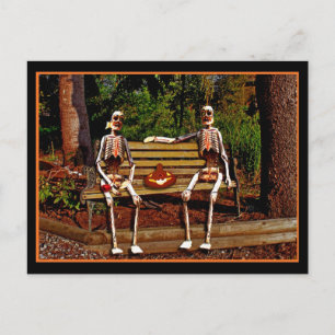Carte postale Haloween Skeletons