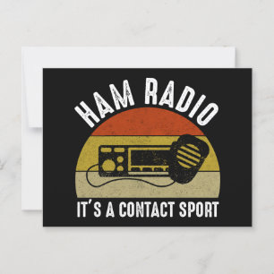 Carte Postale Ham Radio - C'est un sport de contact