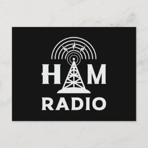 Carte Postale HAM Radio Opérateur Antenne Code Amateur Idée cade