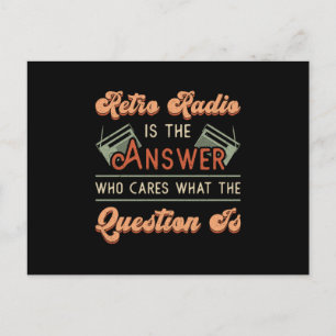 Carte Postale HAM Radio Opérateur Antenne Fréquence Amateur Cade