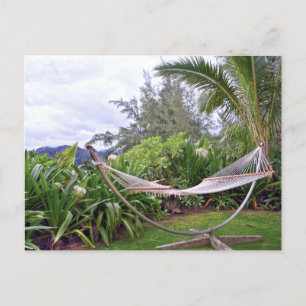 Carte Postale "Hamac hawaïen, Wainiha Bay, Kauai, Hawaii